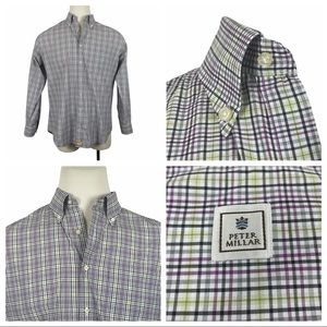 Peter Millar Multicolored Plaid Button Down Large